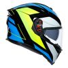 AGV K5 S MPLK Core helma černá/azurová/fluo-žlutá vel.XS